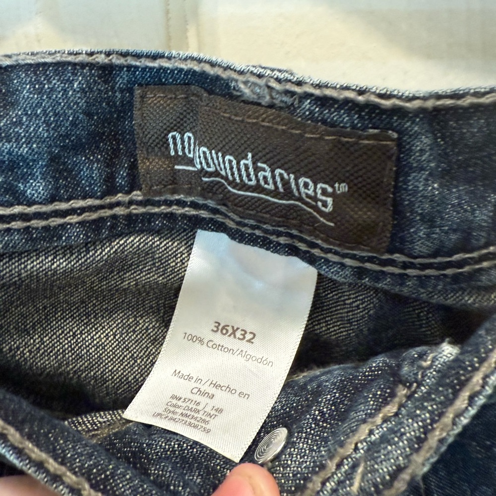 No Boundaries Dark Wash Straight Jeans - Picture 2 of 2